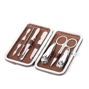 Grooming Kit - 7 in 1 Professional Manicure Pedicure Set Nail Clipper Set