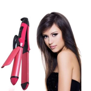 Nova 2 in 1 Hair Beauty Set Straight and Curl Premium Quality