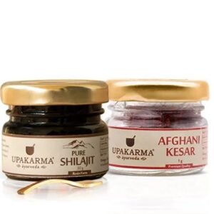 Combo Pack of Shilajit / Shilajeet Resin 30g & Afghani Kesar 1g