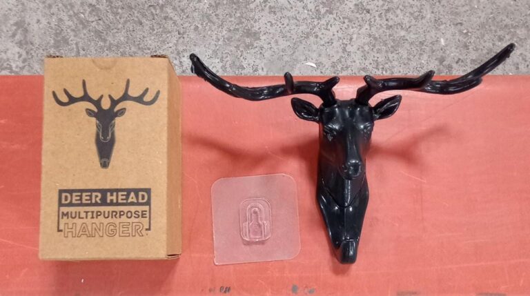 DEER HEAD SELF ADHESIVE WALL DOOR HOOK HANGER - Image 8