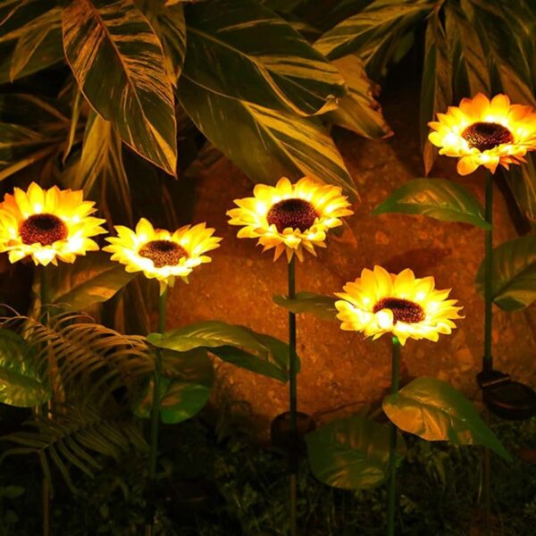 Outdoor Solar Sunflower Lights - Image 4