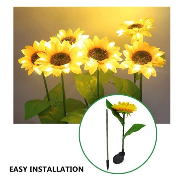 Outdoor Solar Sunflower Lights - Image 3