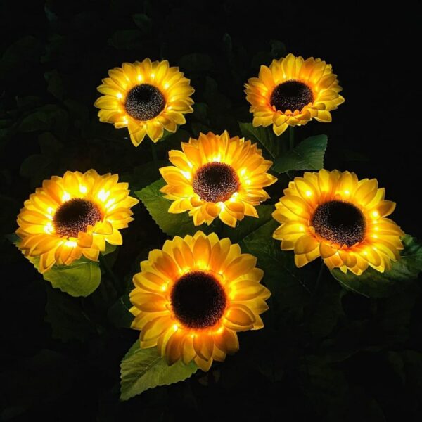 Outdoor Solar Sunflower Lights - Image 6
