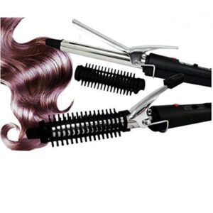 Hair Curler Iron Rod Brush Styler for Women Professional Hair Curler