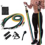 Resistance Exercise Bands with Door Anchor And Waterproof Carry Bag