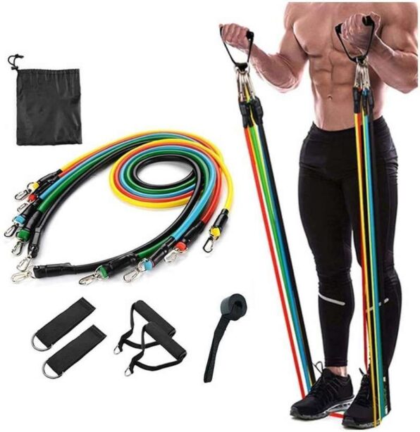 Resistance Exercise Bands with Door Anchor And Waterproof Carry Bag