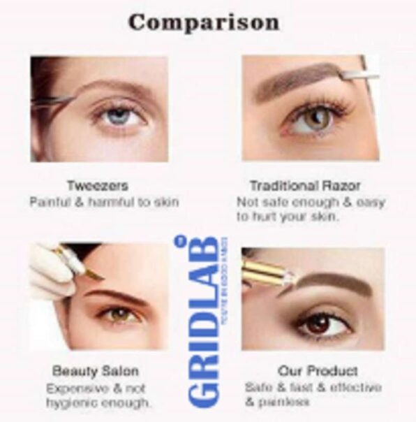 Eyebrow Painless Facial Hair Remover Razor - Effortless Grooming - Image 4